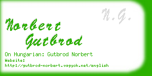 norbert gutbrod business card